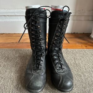 Camper Pelotas lace up boots, size 38, in black